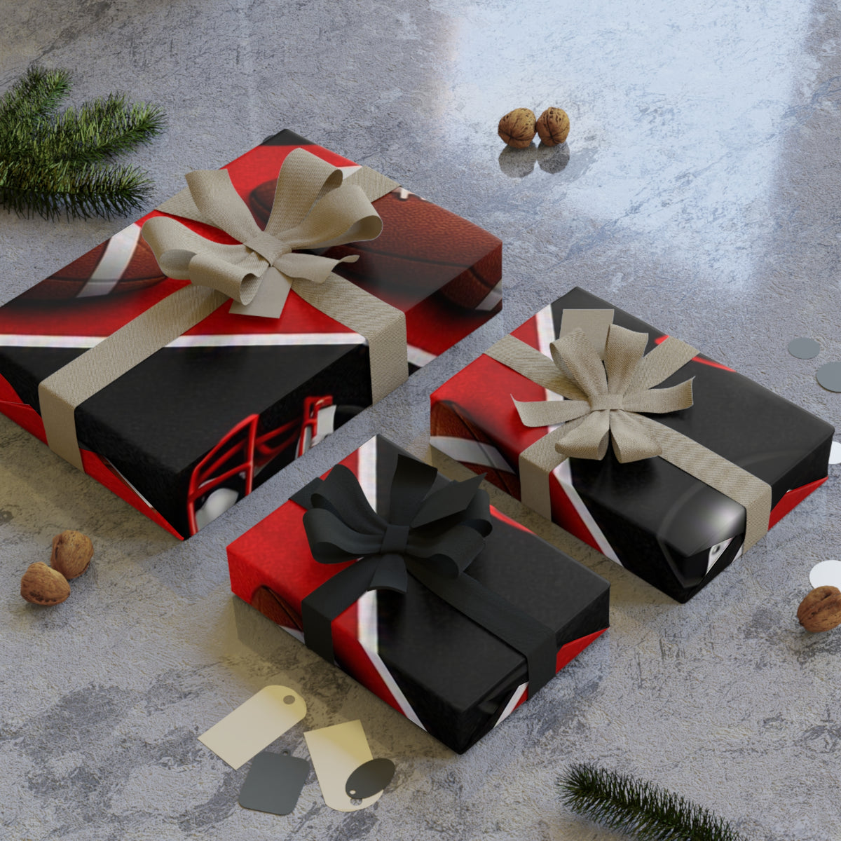 Red & Black Gift Wrap