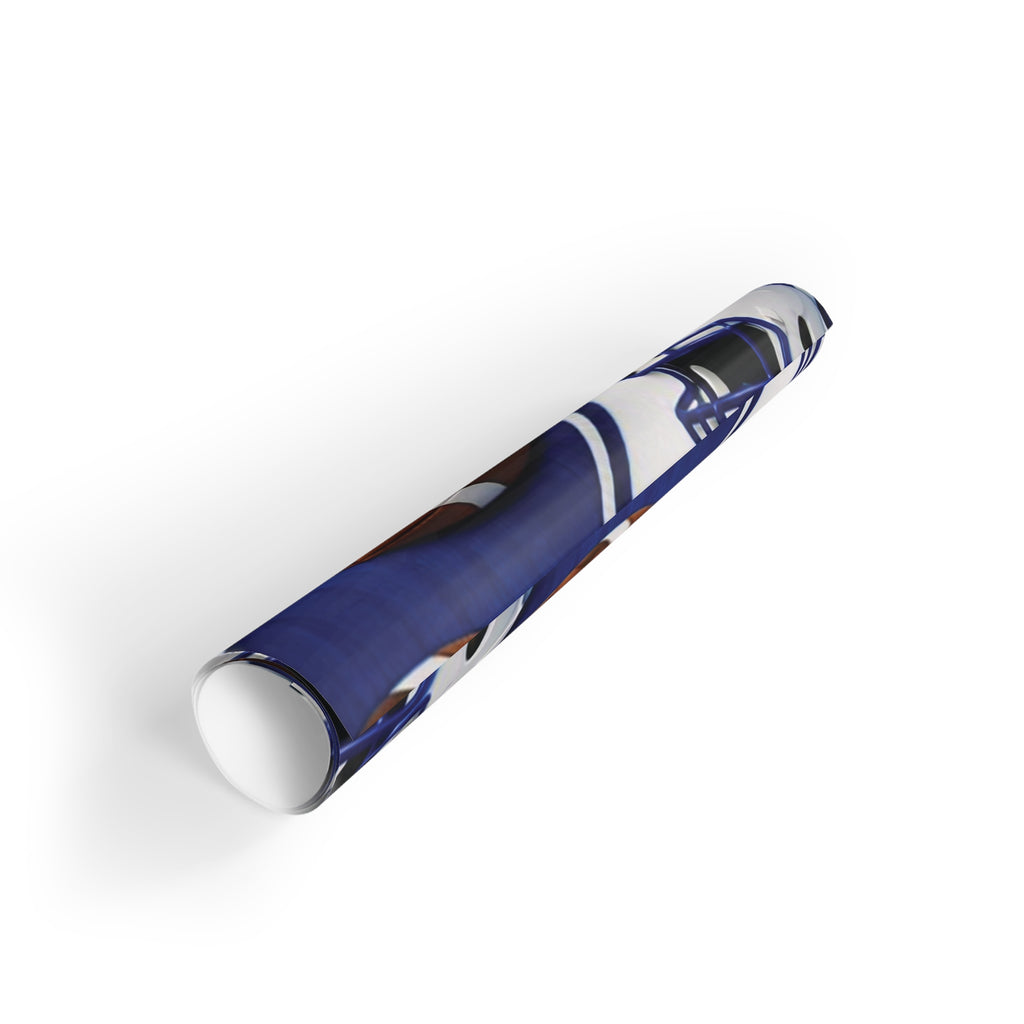 Blue & White Gift Wrap