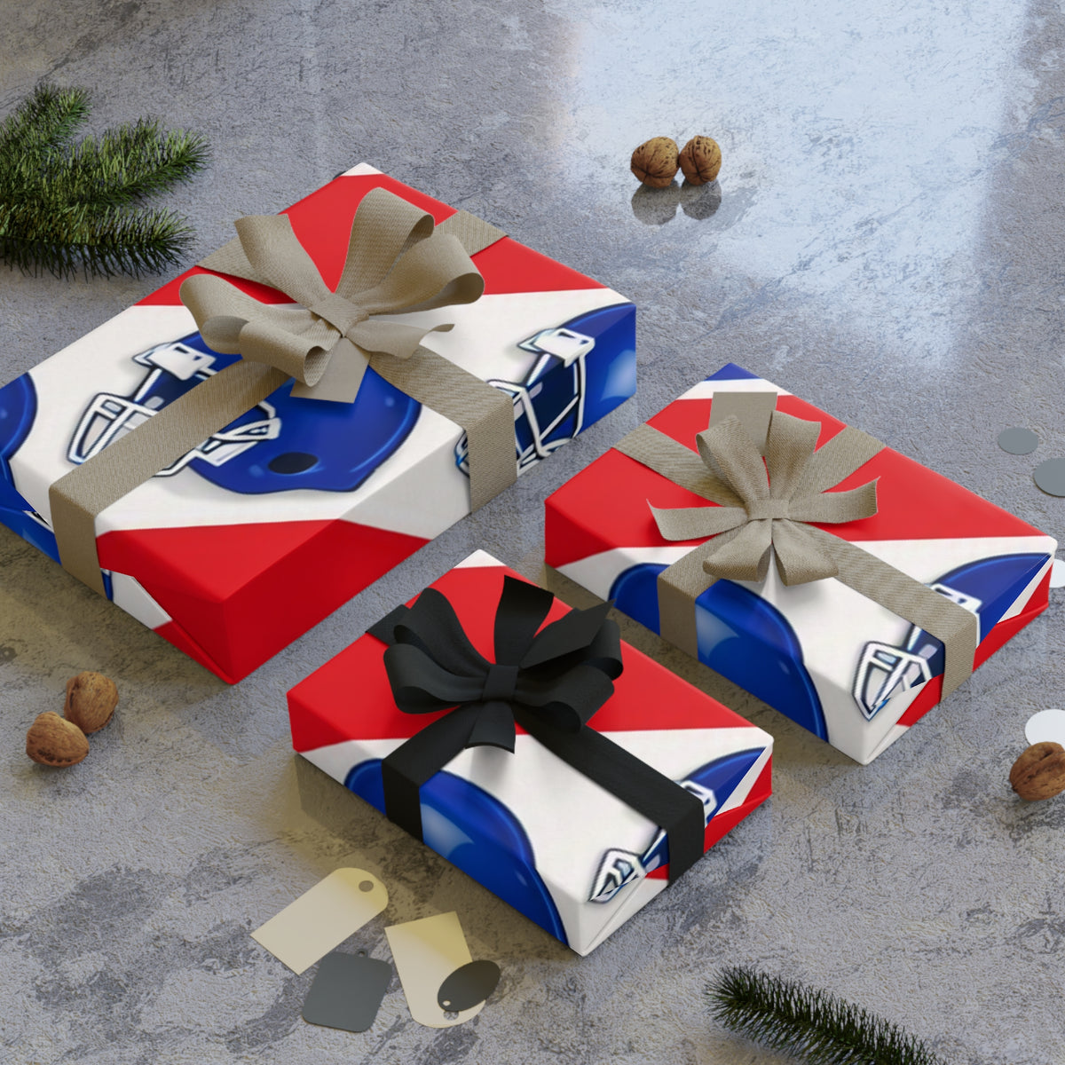 Red, White & Blue Gift Wrap