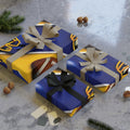 Blue & Gold Gift Wrap