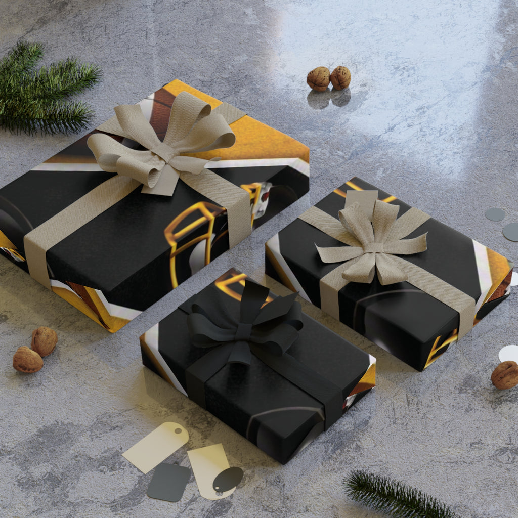 Black & Gold Gift Wrap