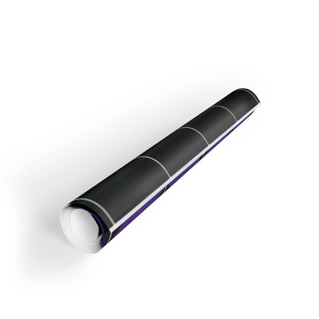 Purple & Black Chevron Gift Wrap