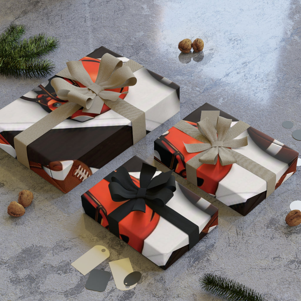 Brown & Orange Gift Wrap