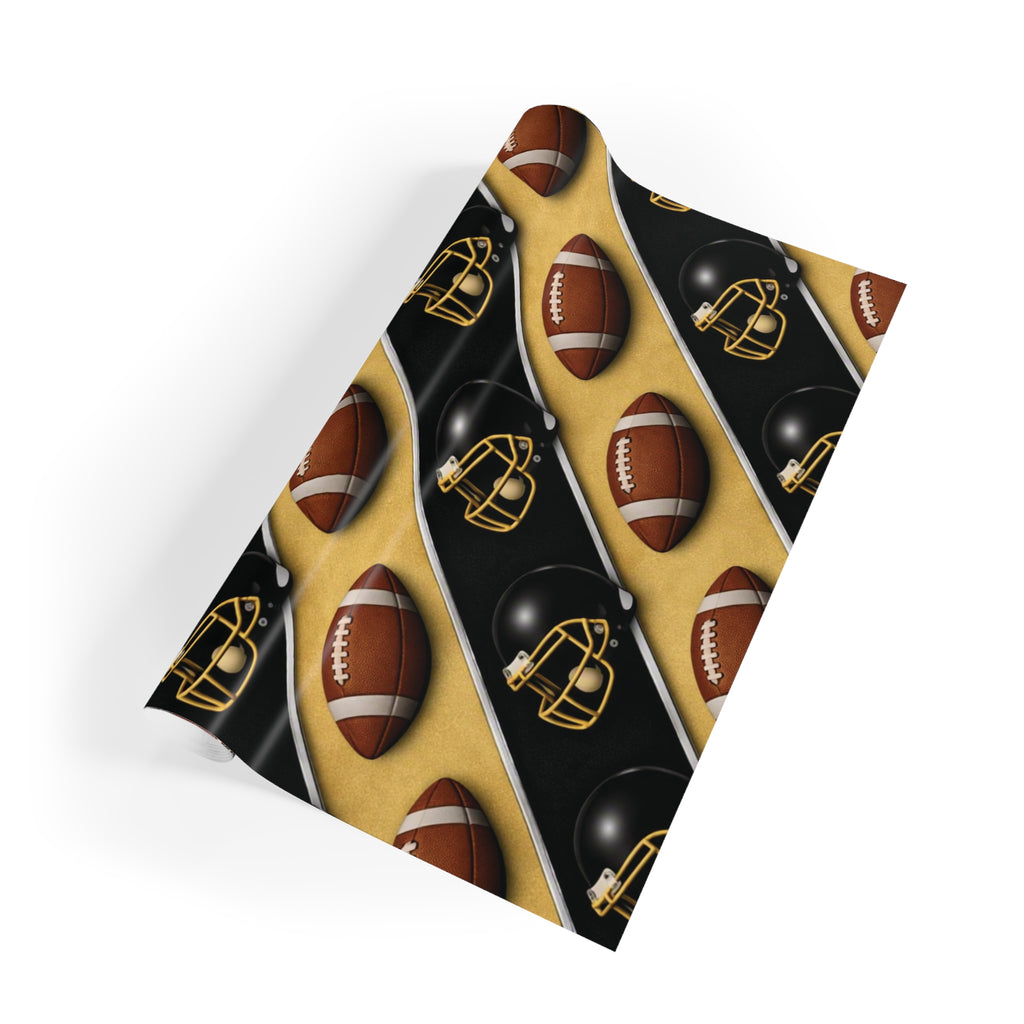 Old Gold & Black Gift Wrap
