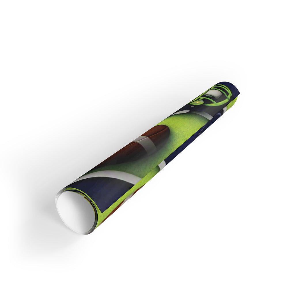 Dark Blue & Green Gift Wrap