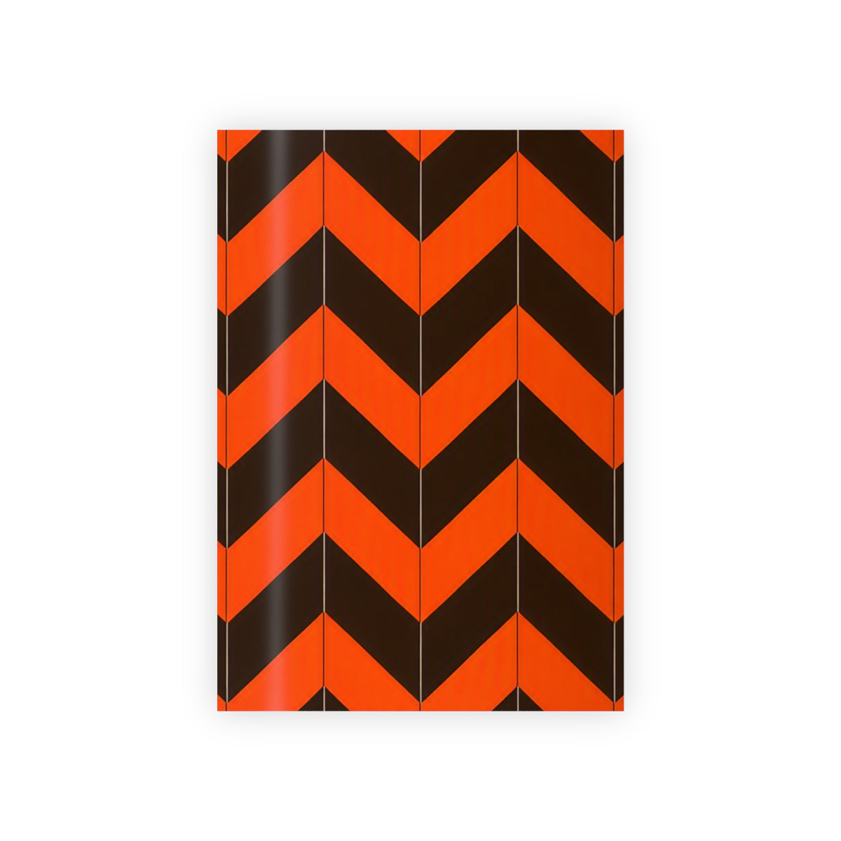 Orange & Black Zigzag Gift Wrap