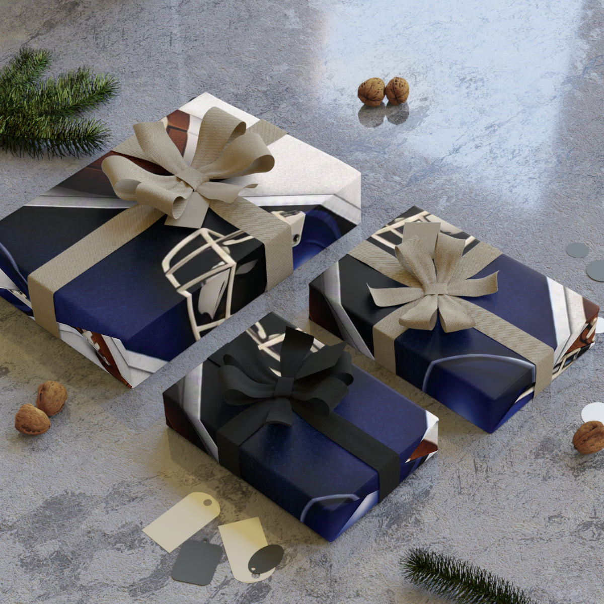 Blue & White Gift Wrap