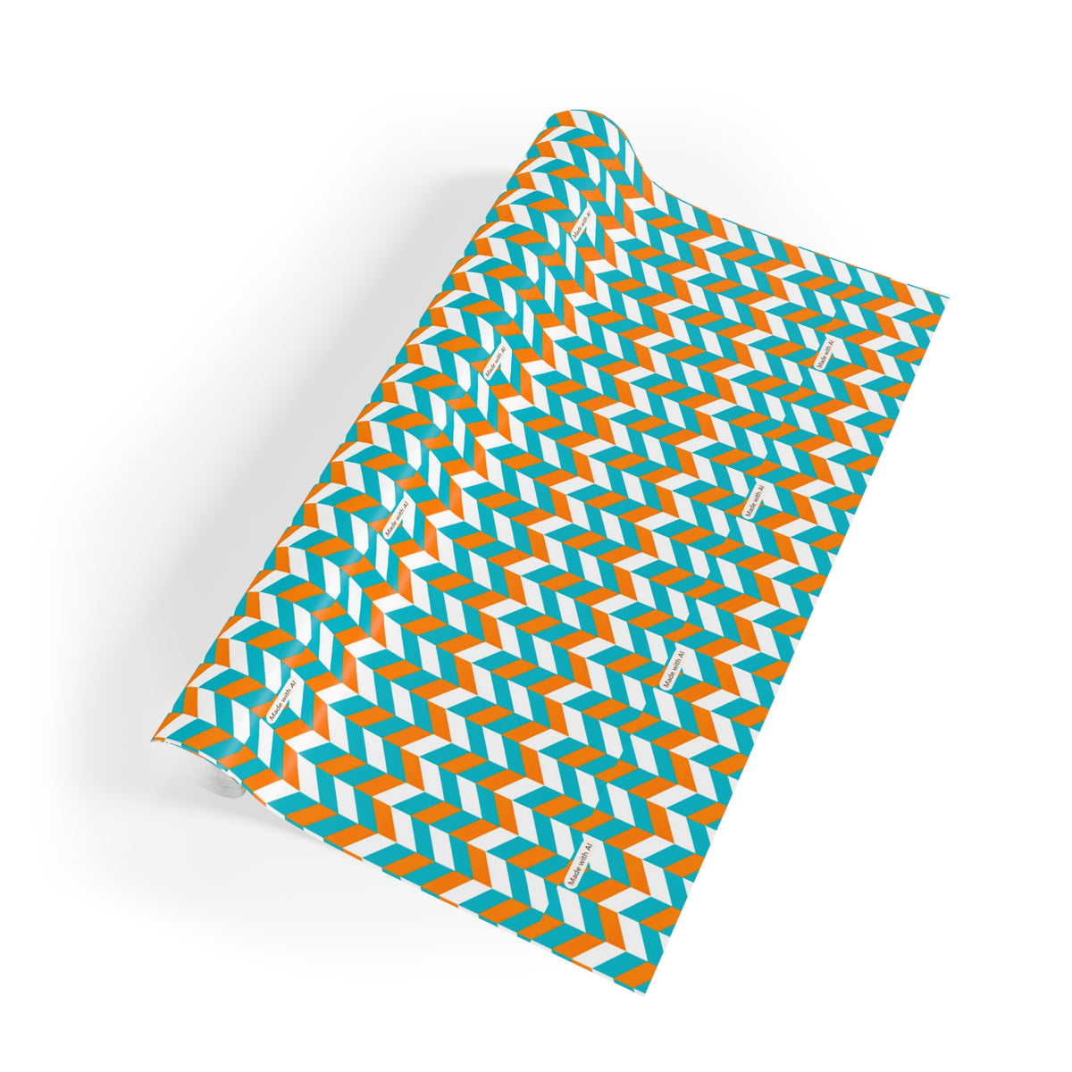 Turquoise & Orange Gift Wrap