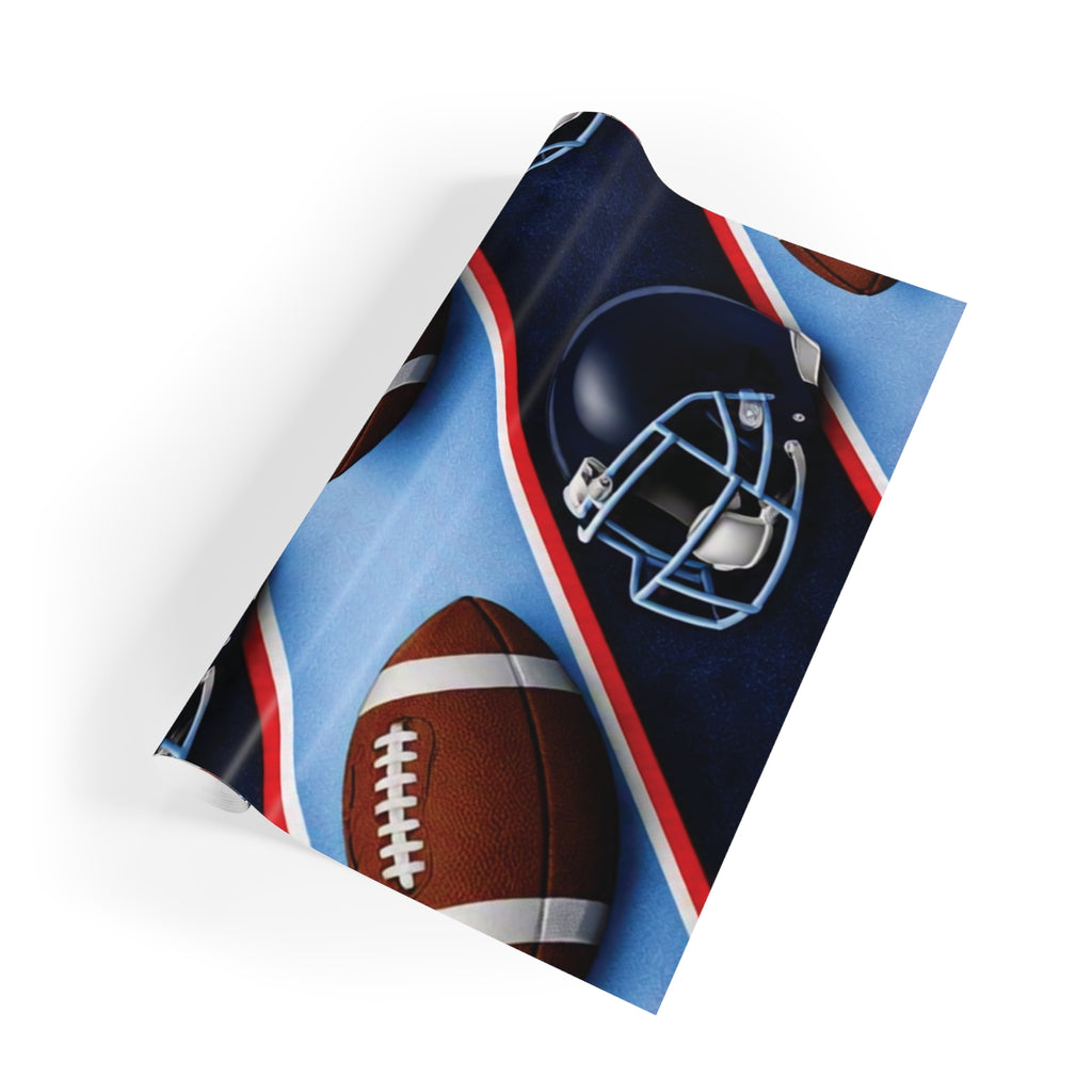 Navy, Light Blue & Red Gift Wrap