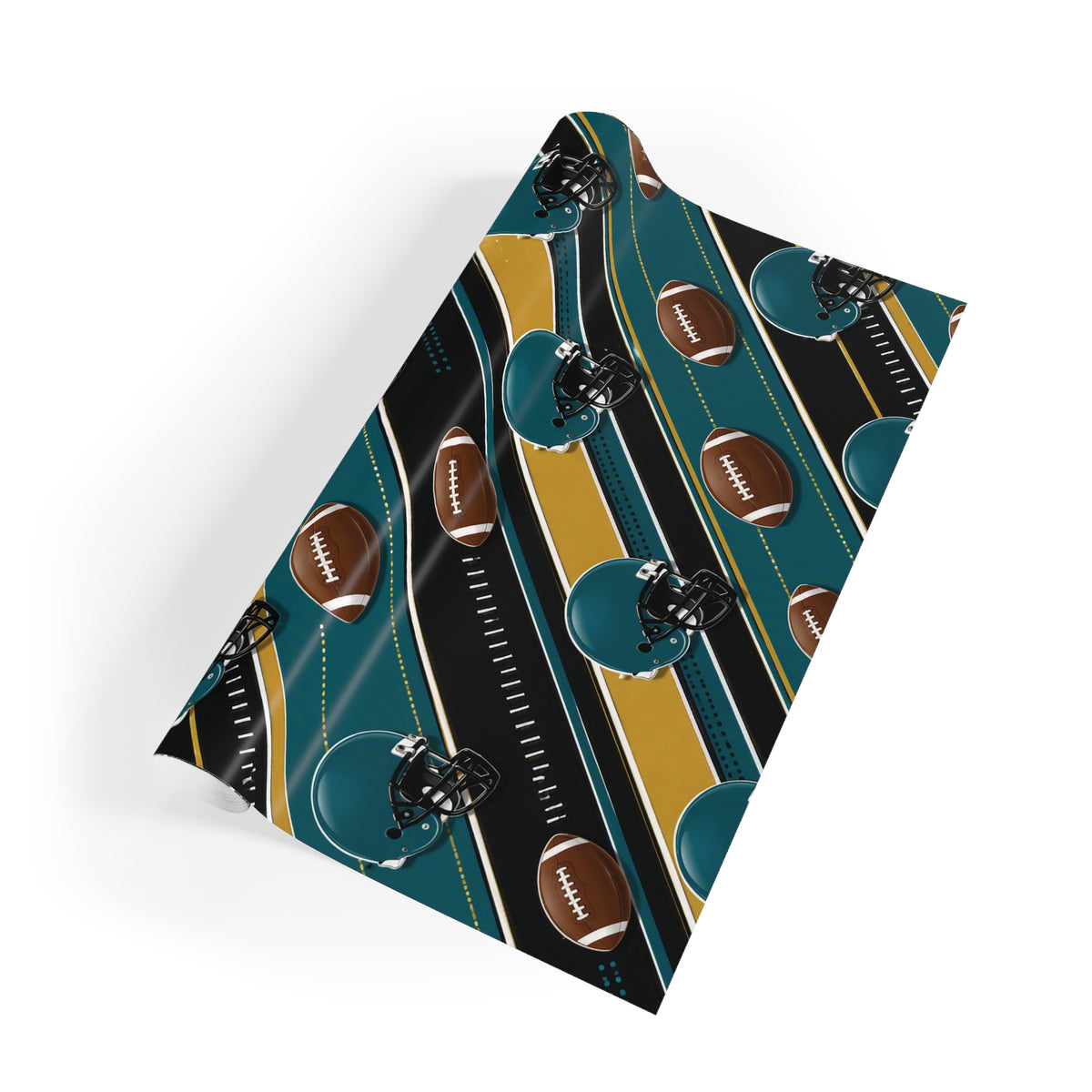Teal & Black Gift Wrap