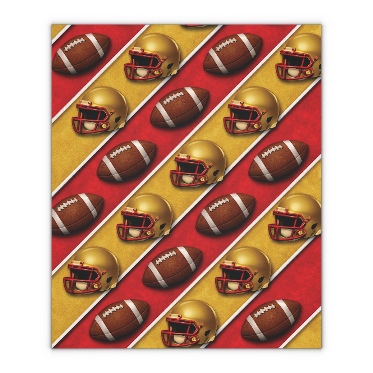 Red & Gold Gift Wrap Sheet