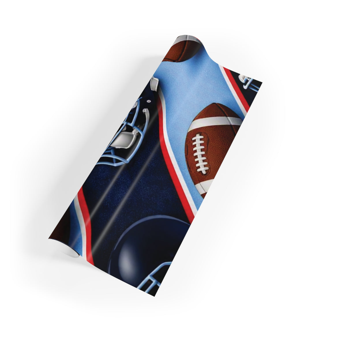 Navy, Light Blue & Red Gift Wrap