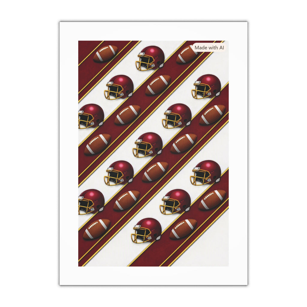 Burgundy & White Gift Wrap Sheet