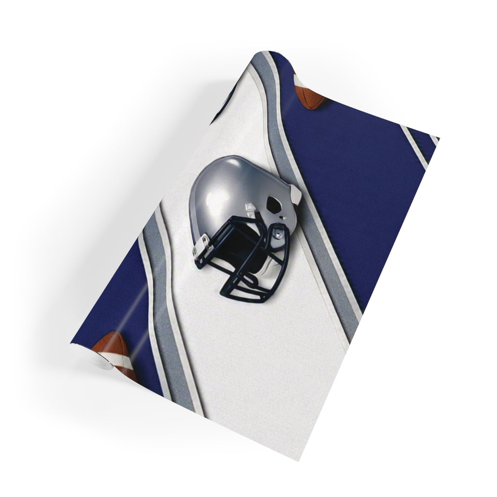 Blue, Silver & White Gift Wrap