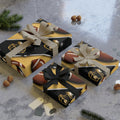 Old Gold & Black Gift Wrap