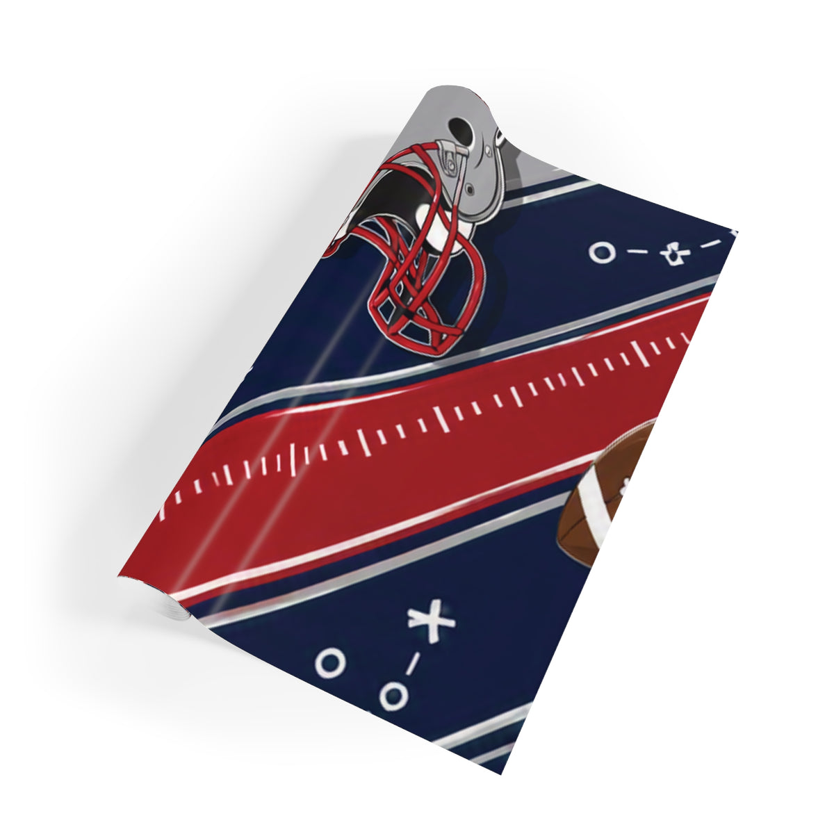 Navy, Red & Silver Gift Wrap