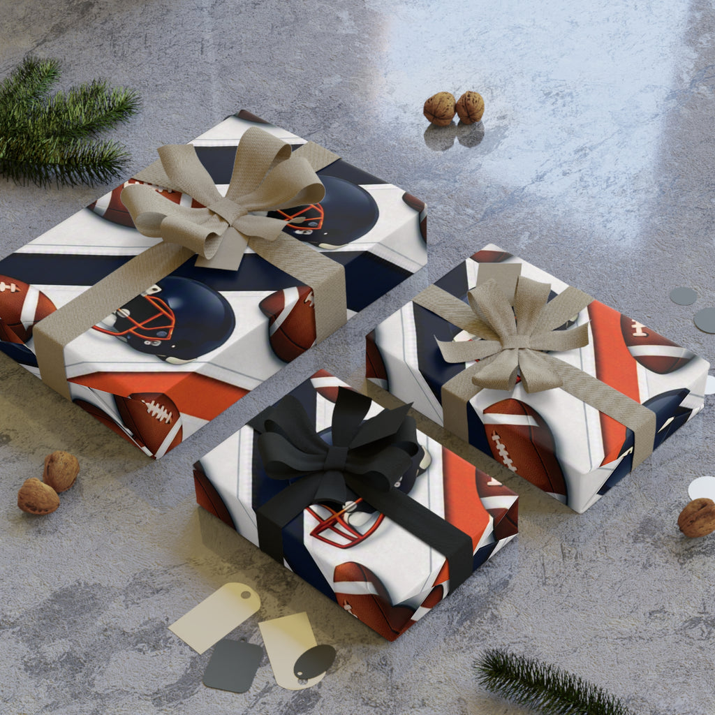 Orange & Blue Gift Wrap
