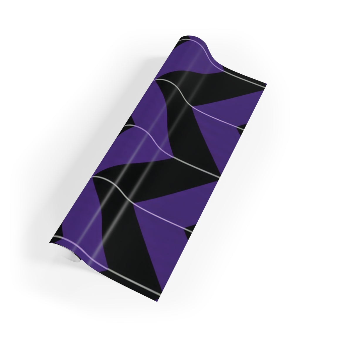 Purple & Black Chevron Gift Wrap