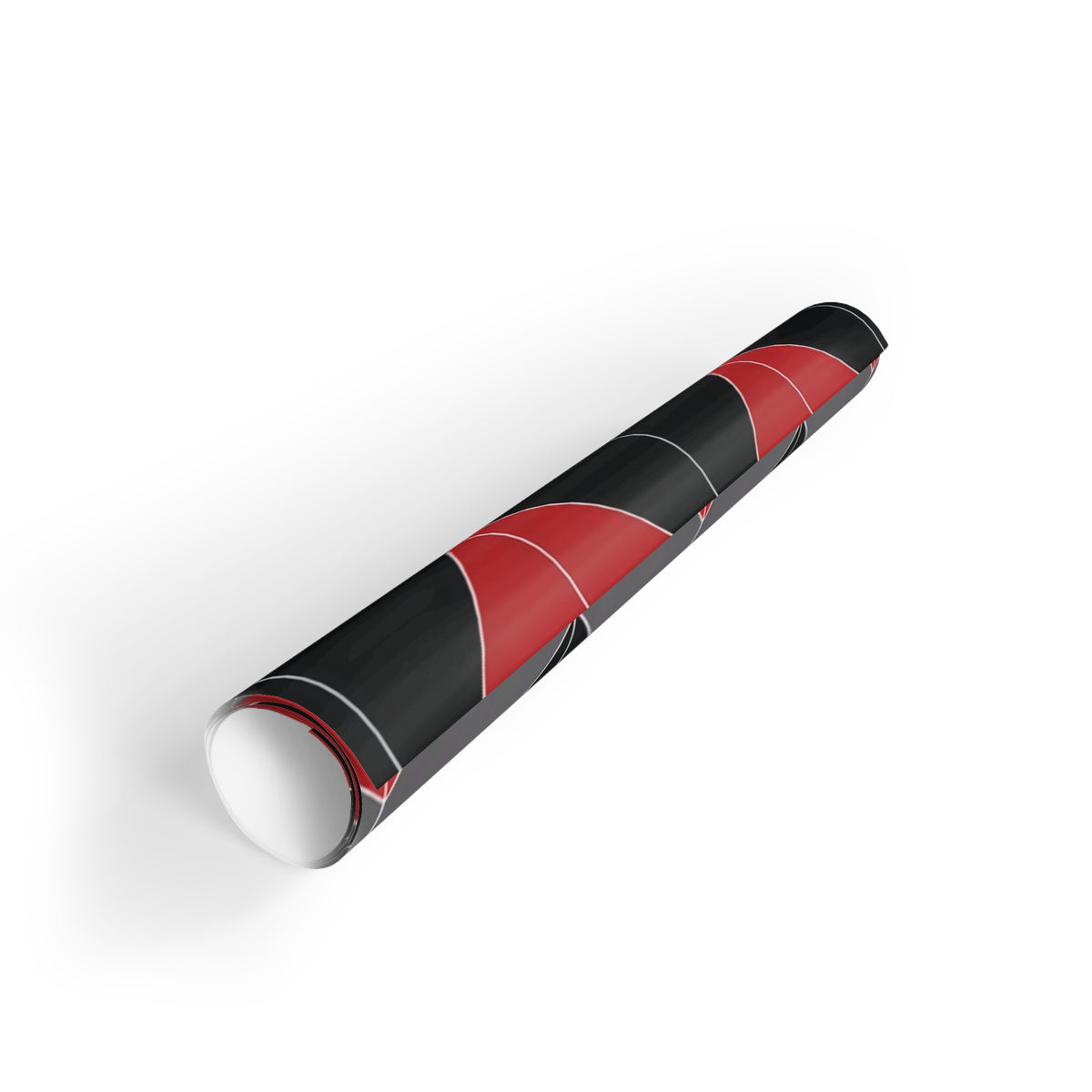 Red, Black & Gray Chevron Gift Wrap