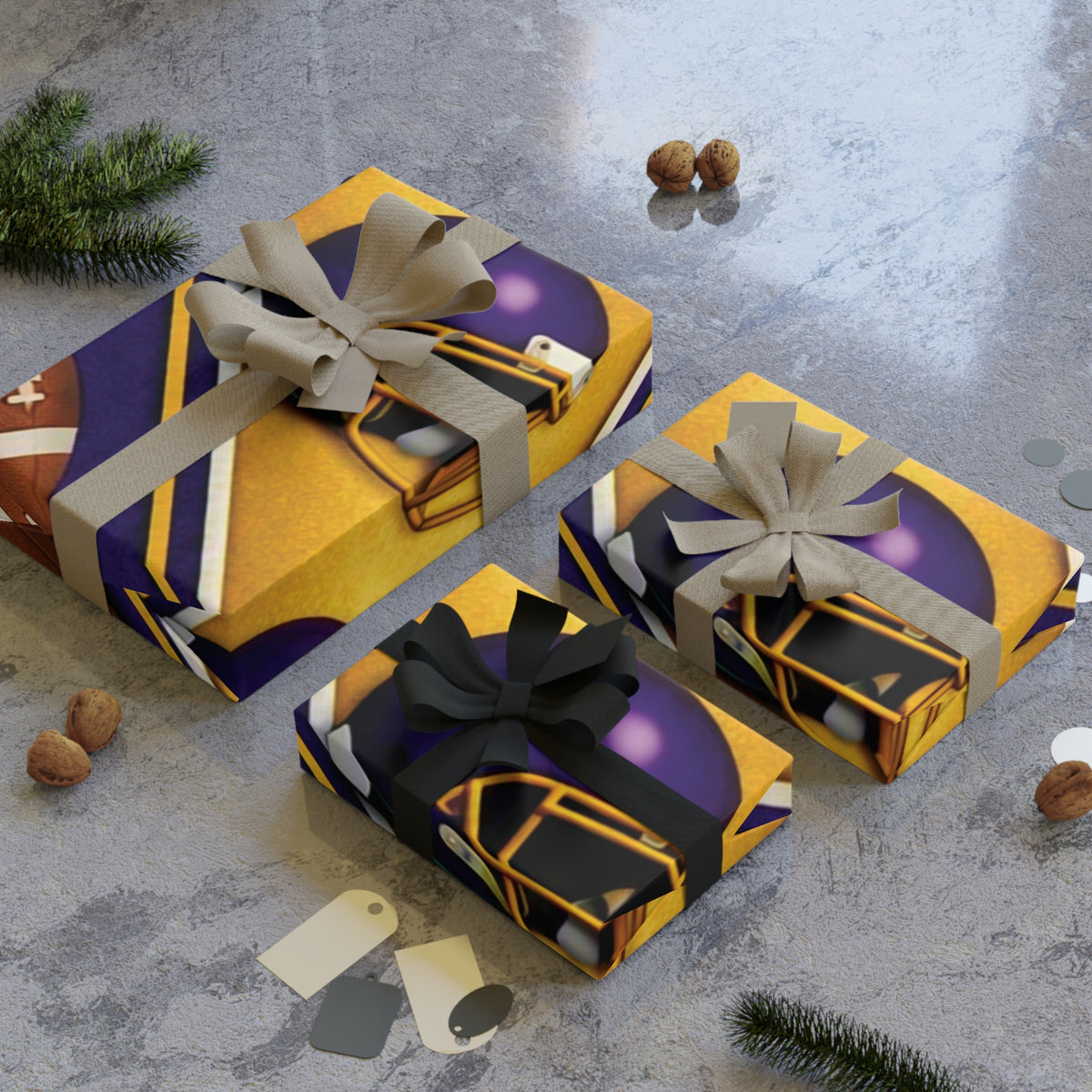 Purple & Gold Gift Wrap