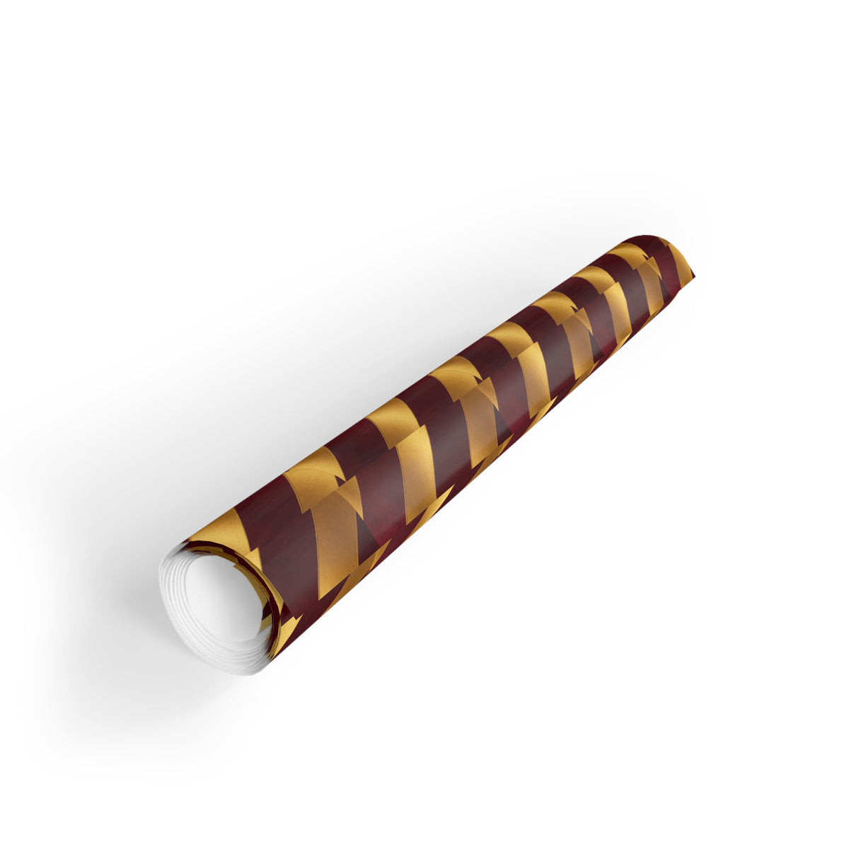 Burgundy & Gold Stripe Gift Wrap
