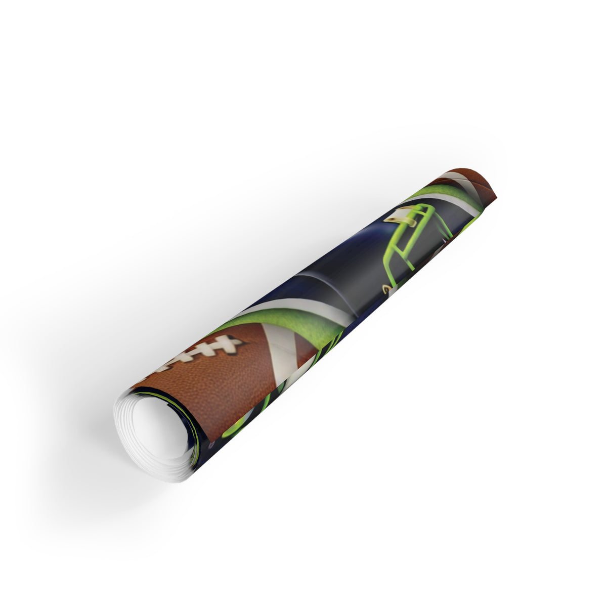 Dark Blue & Green Gift Wrap