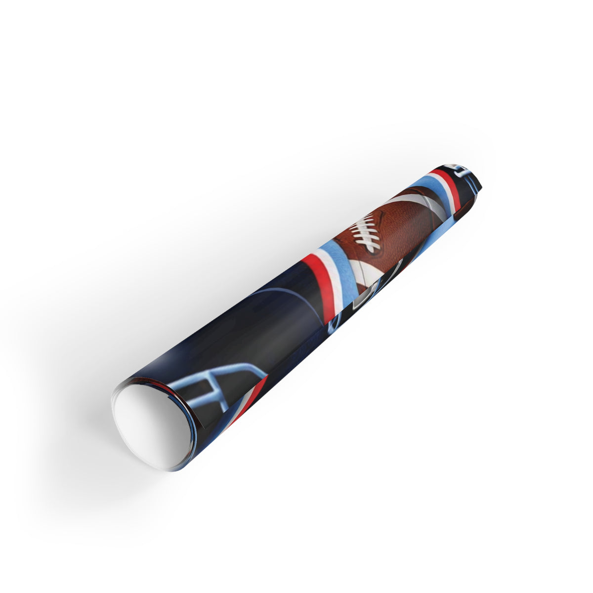 Navy, Light Blue & Red Gift Wrap