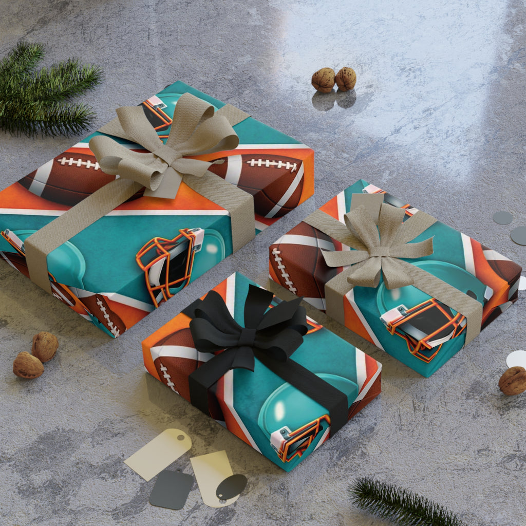 Teal & Orange Gift Wrap