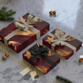 Burgundy & Gold Gift Wrap