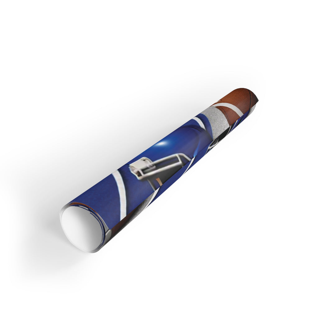 Silver & Blue Gift Wrap