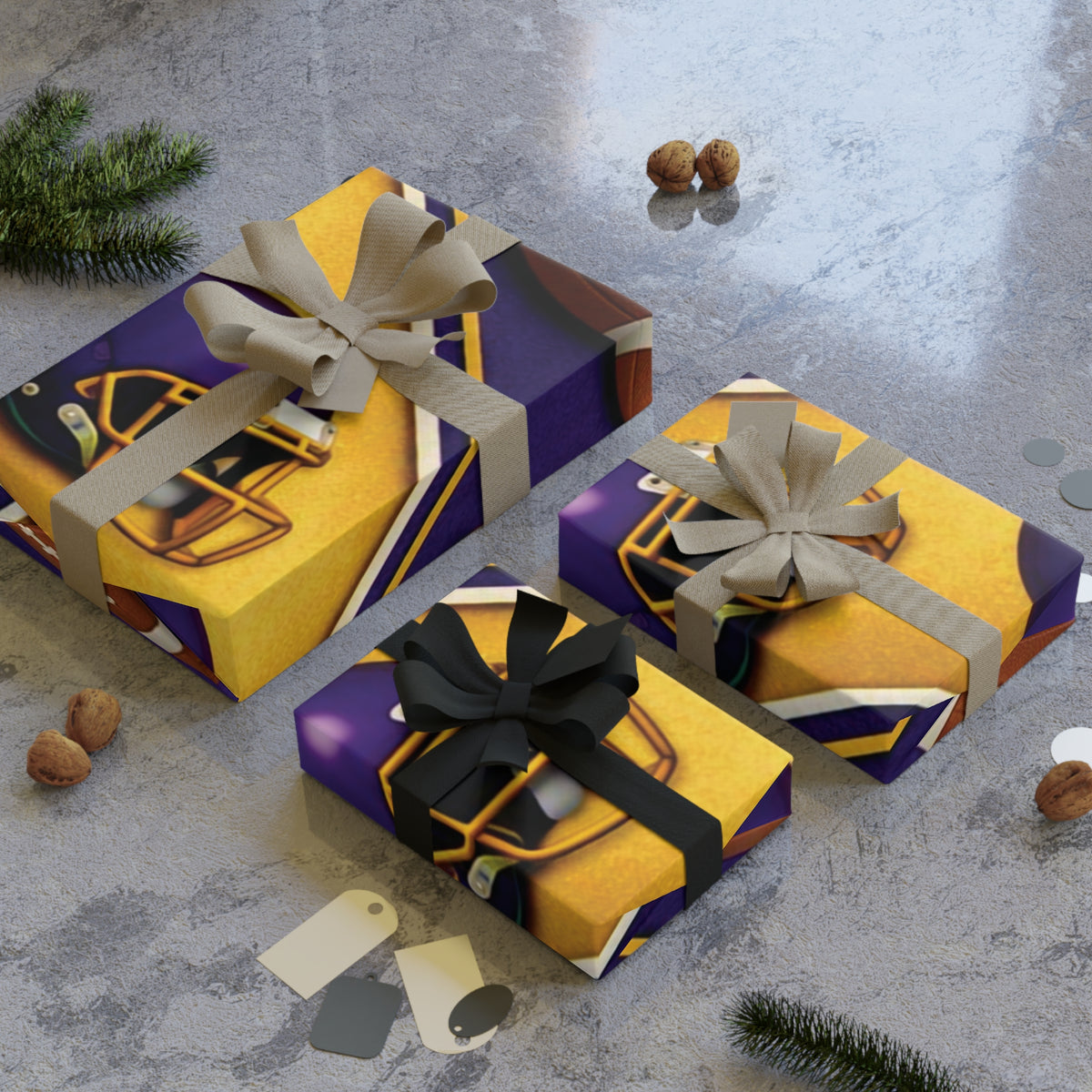 Purple & Gold Gift Wrap