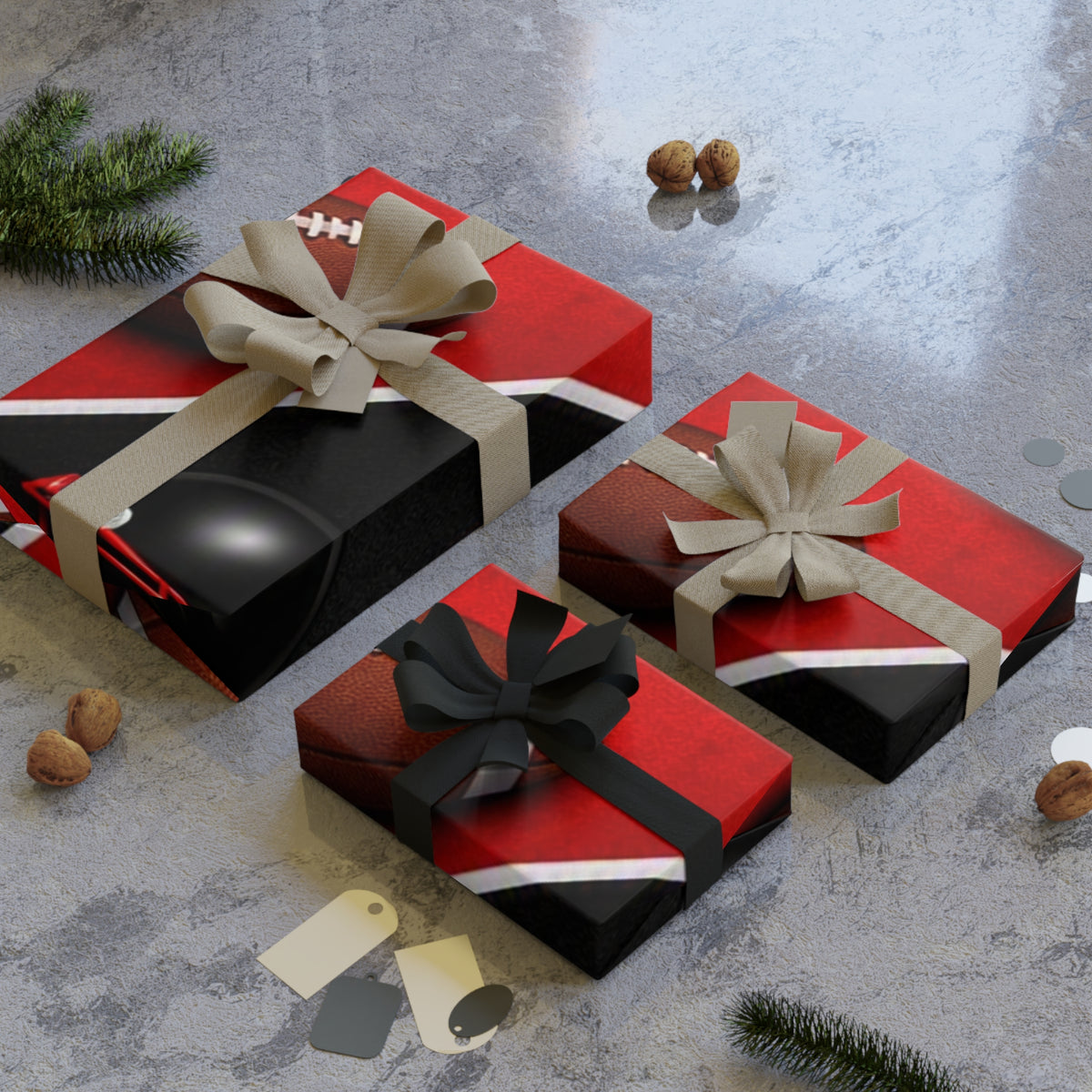 Red & Black Gift Wrap