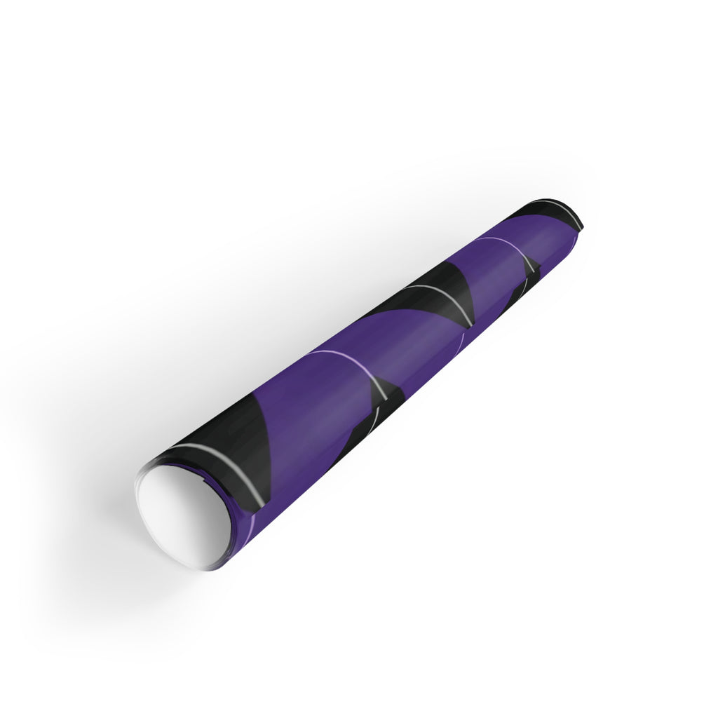 Purple & Black Chevron Gift Wrap