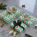 Turquoise & Orange Gift Wrap