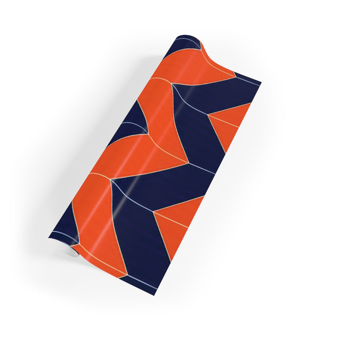 Orange & Blue Zigzag Gift Wrap