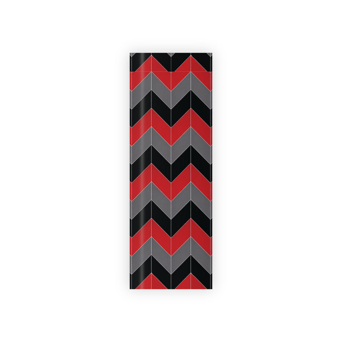 Red, Black & Gray Chevron Gift Wrap