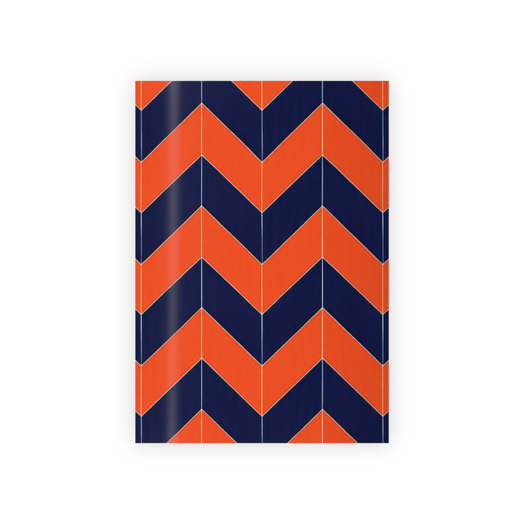 Orange & Blue Zigzag Gift Wrap