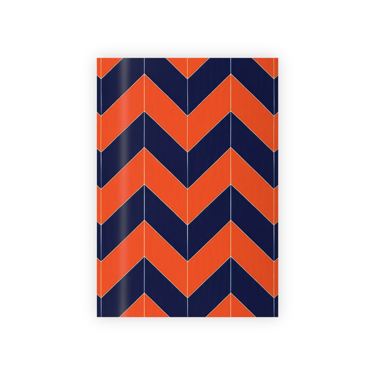 Orange & Blue Zigzag Gift Wrap