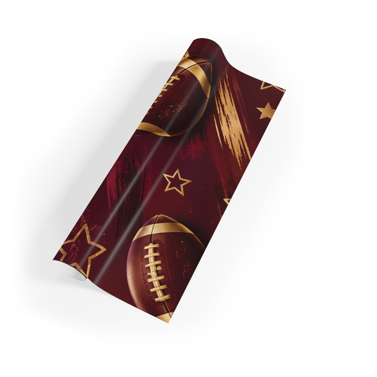 Burgundy & Gold Gift Wrap
