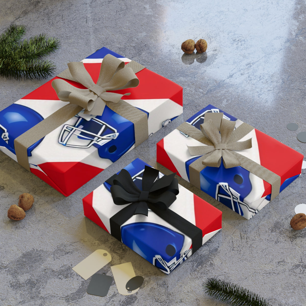 Red, White & Blue Gift Wrap