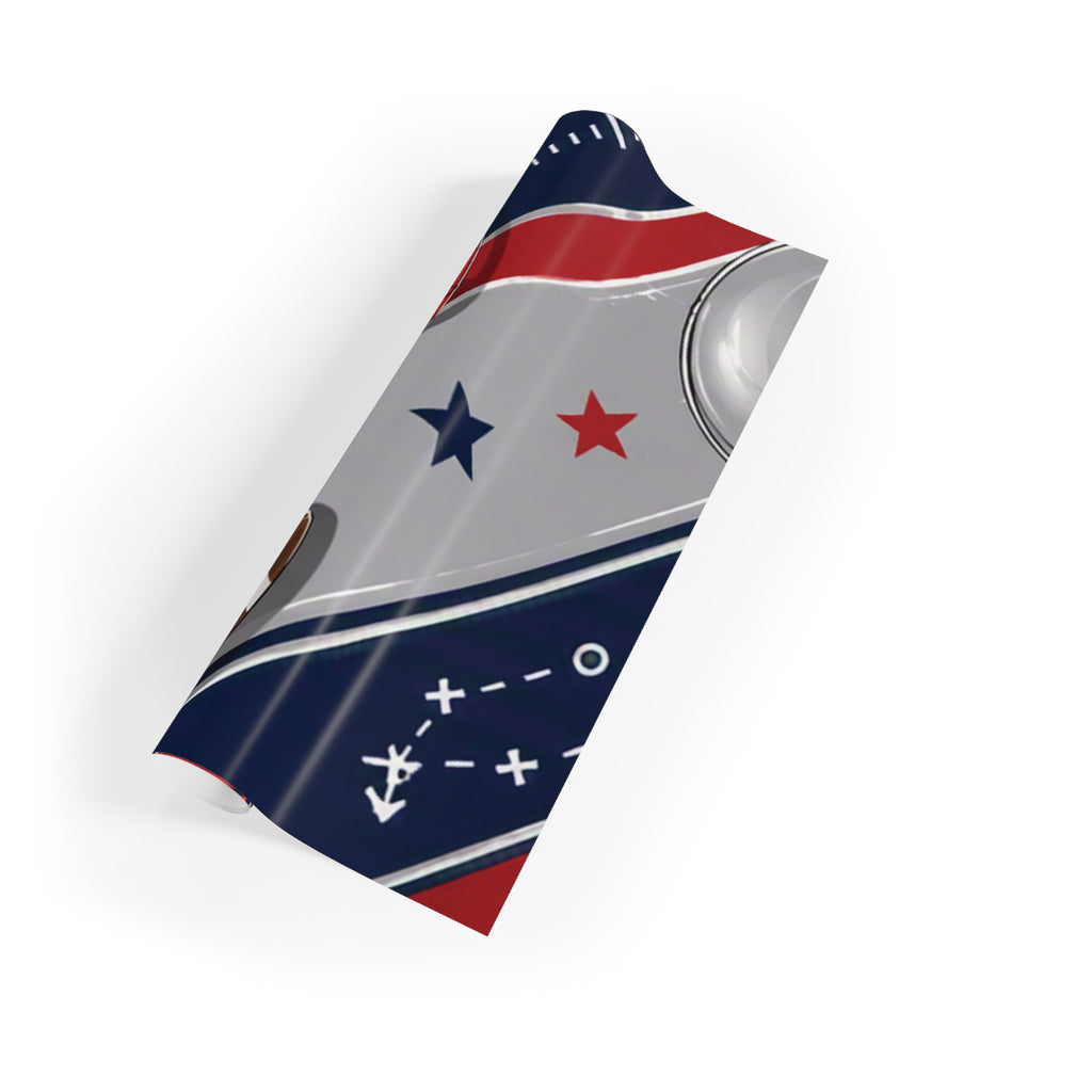 Navy, Red & Silver Gift Wrap