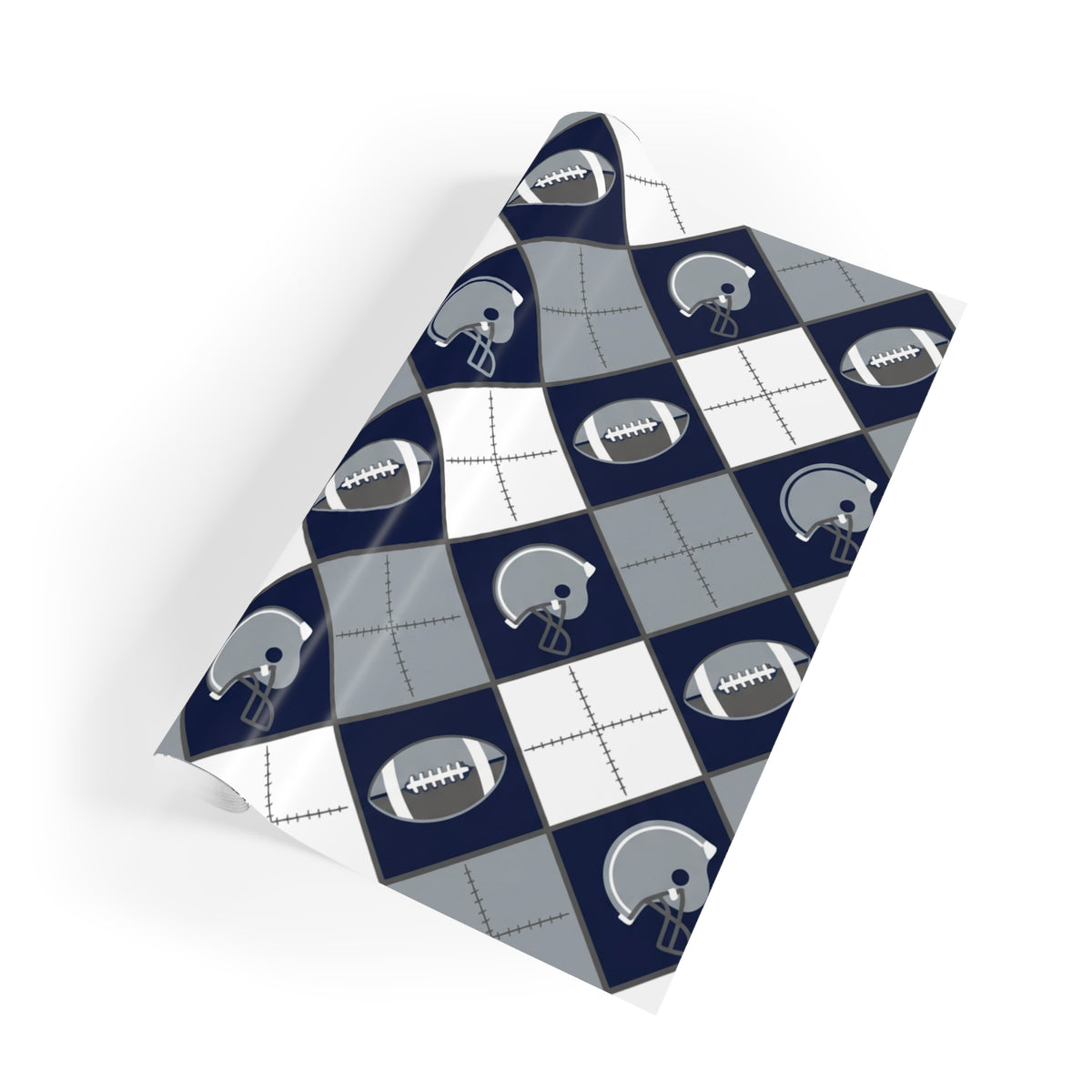 Navy, Silver & White Gift Wrap