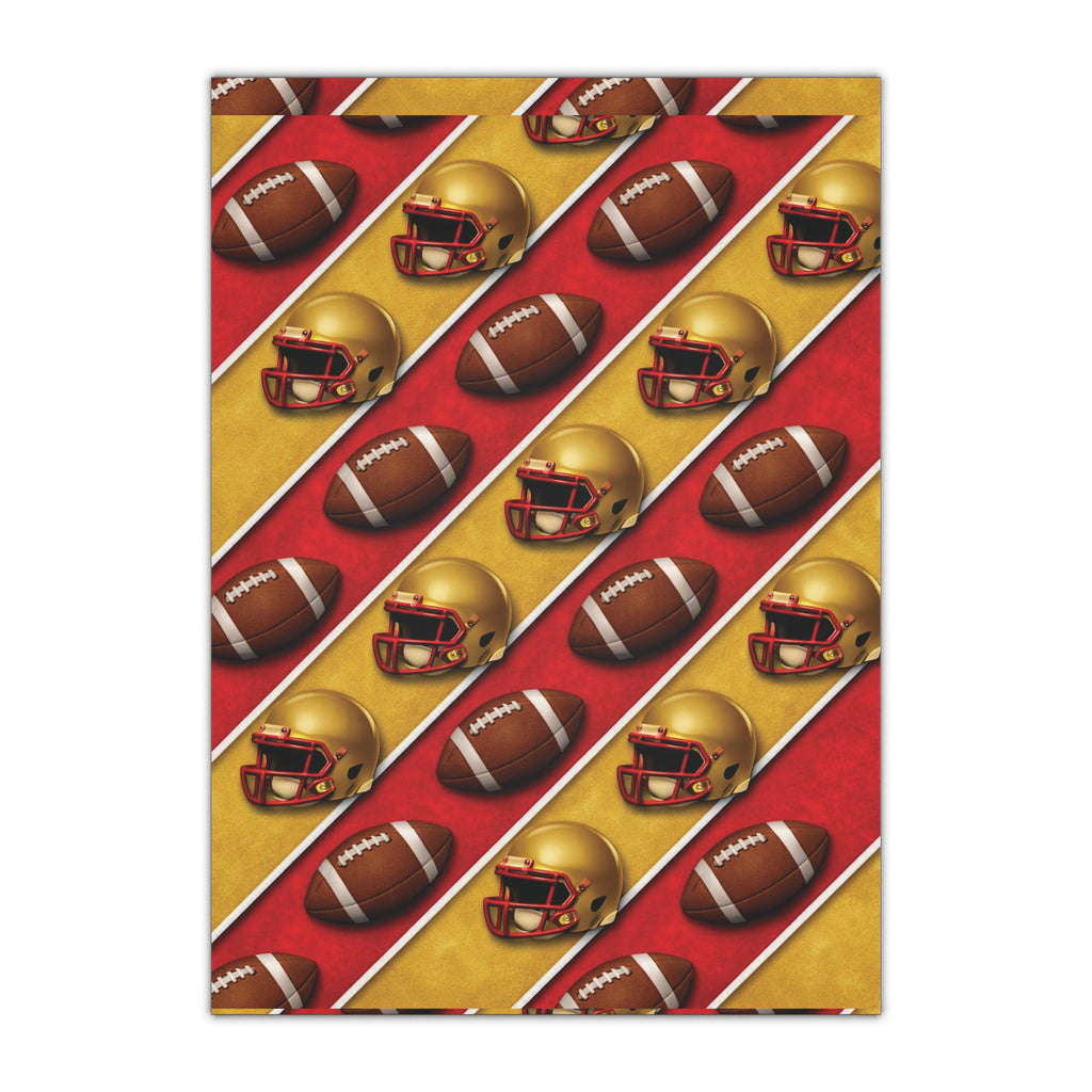 Red & Gold Gift Wrap Sheet