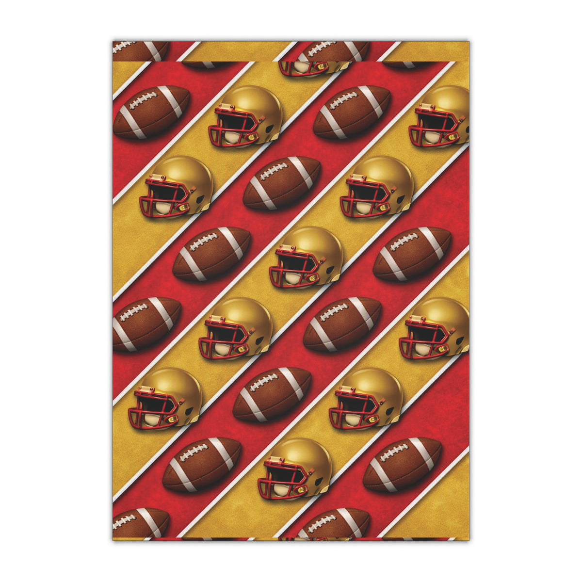 Red & Gold Gift Wrap Sheet