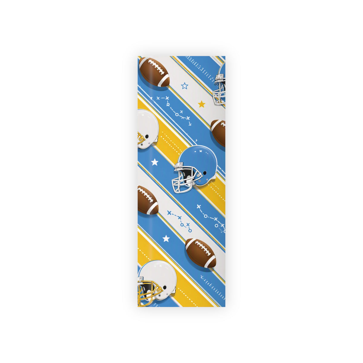 Honolulu Blue, Yellow & White Gift Wrap