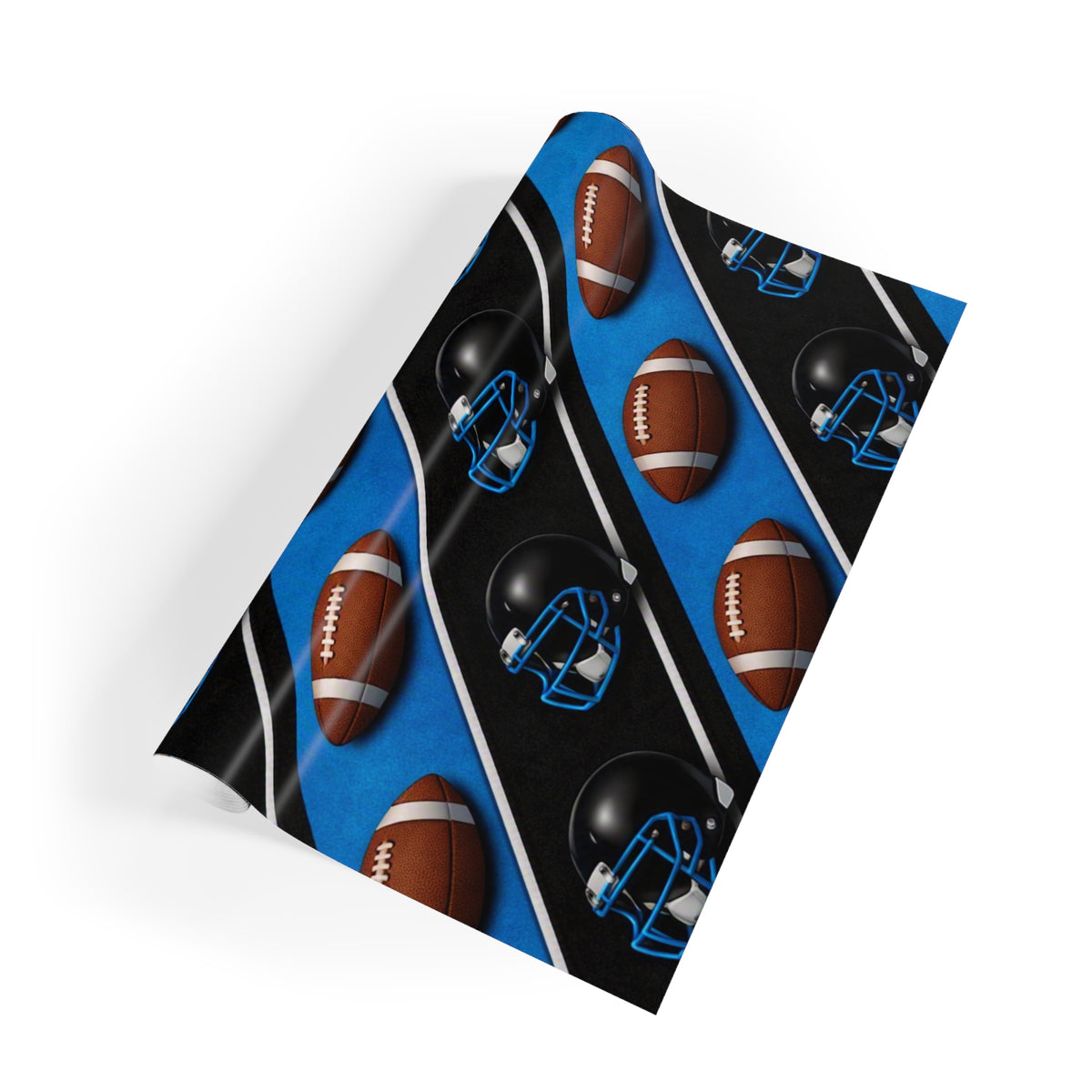 Carolina Blue & Black Gift Wrap