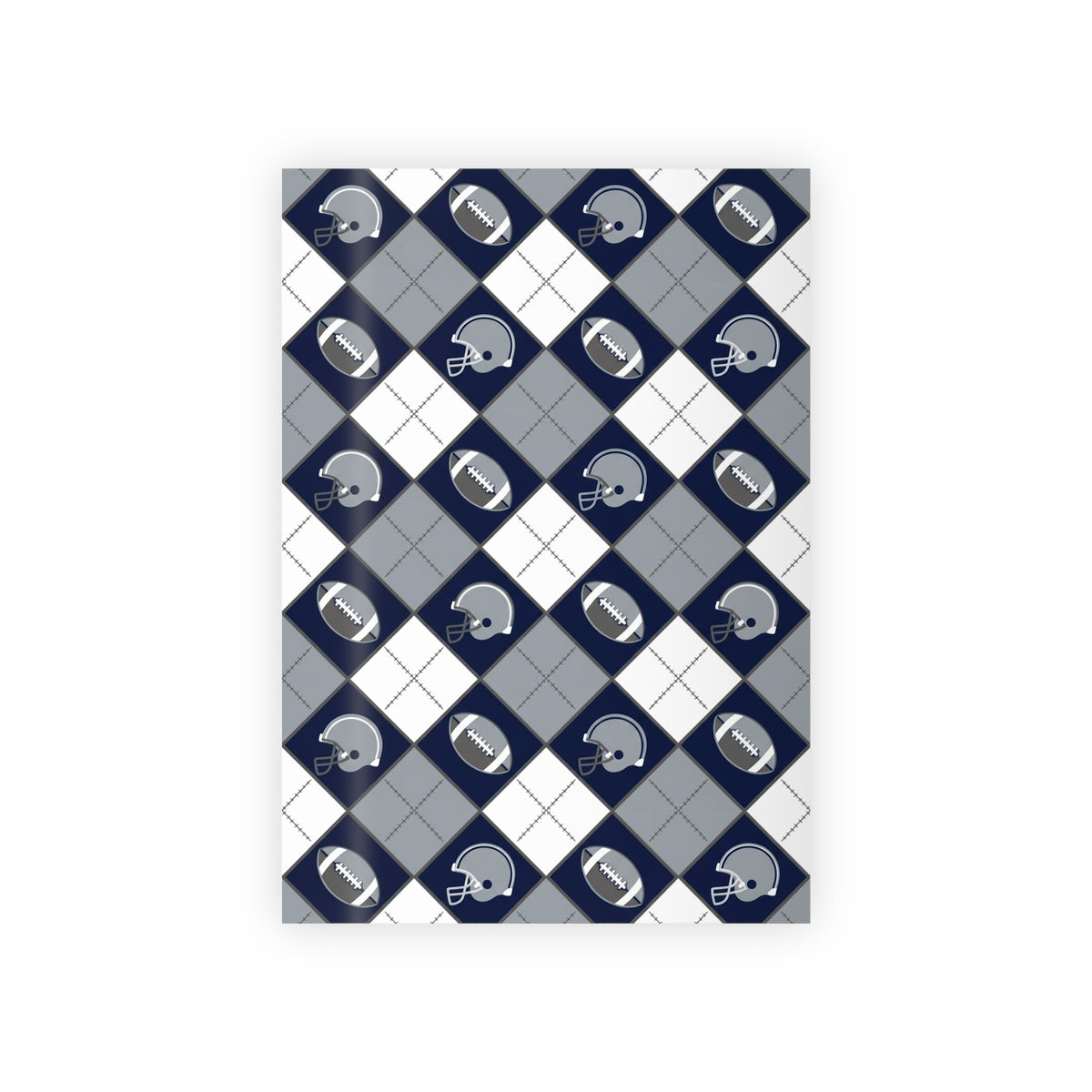 Navy, Silver & White Gift Wrap