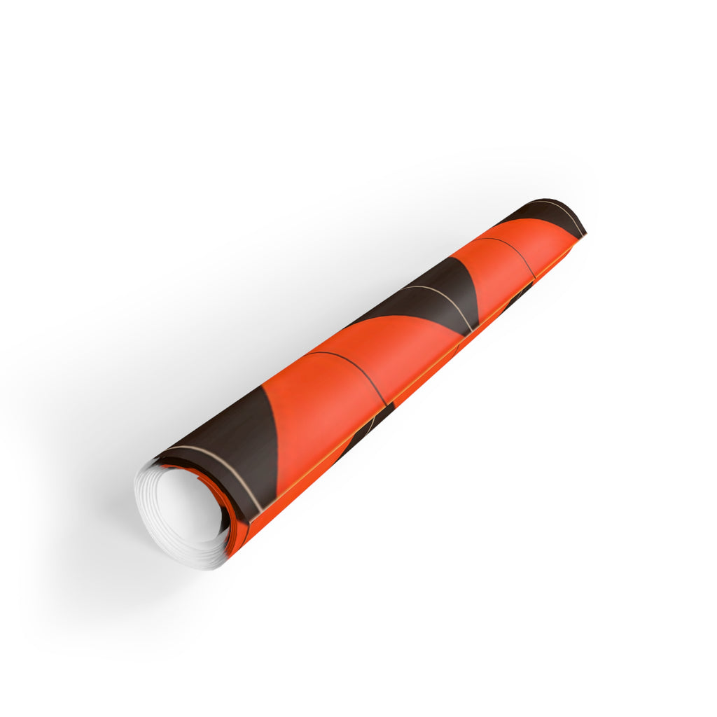 Orange & Black Zigzag Gift Wrap