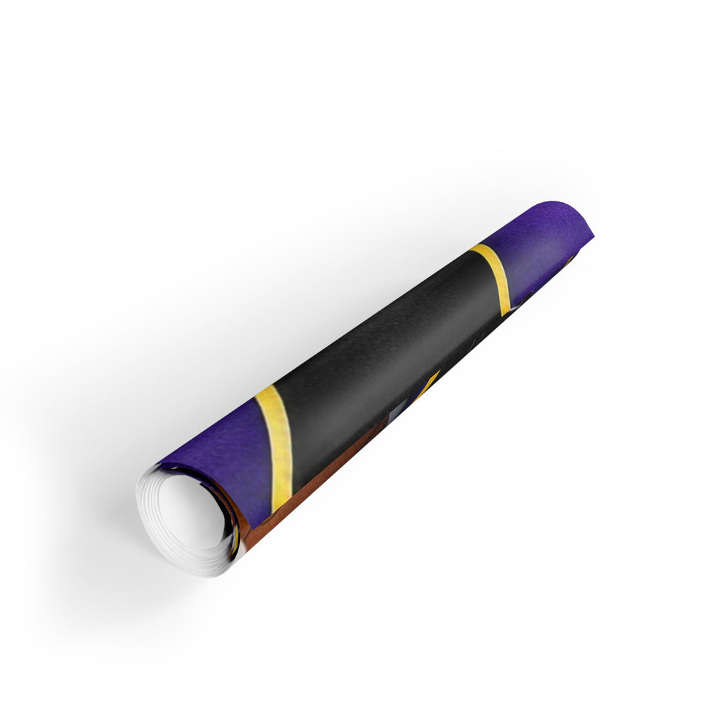 Purple & Black Gift Wrap