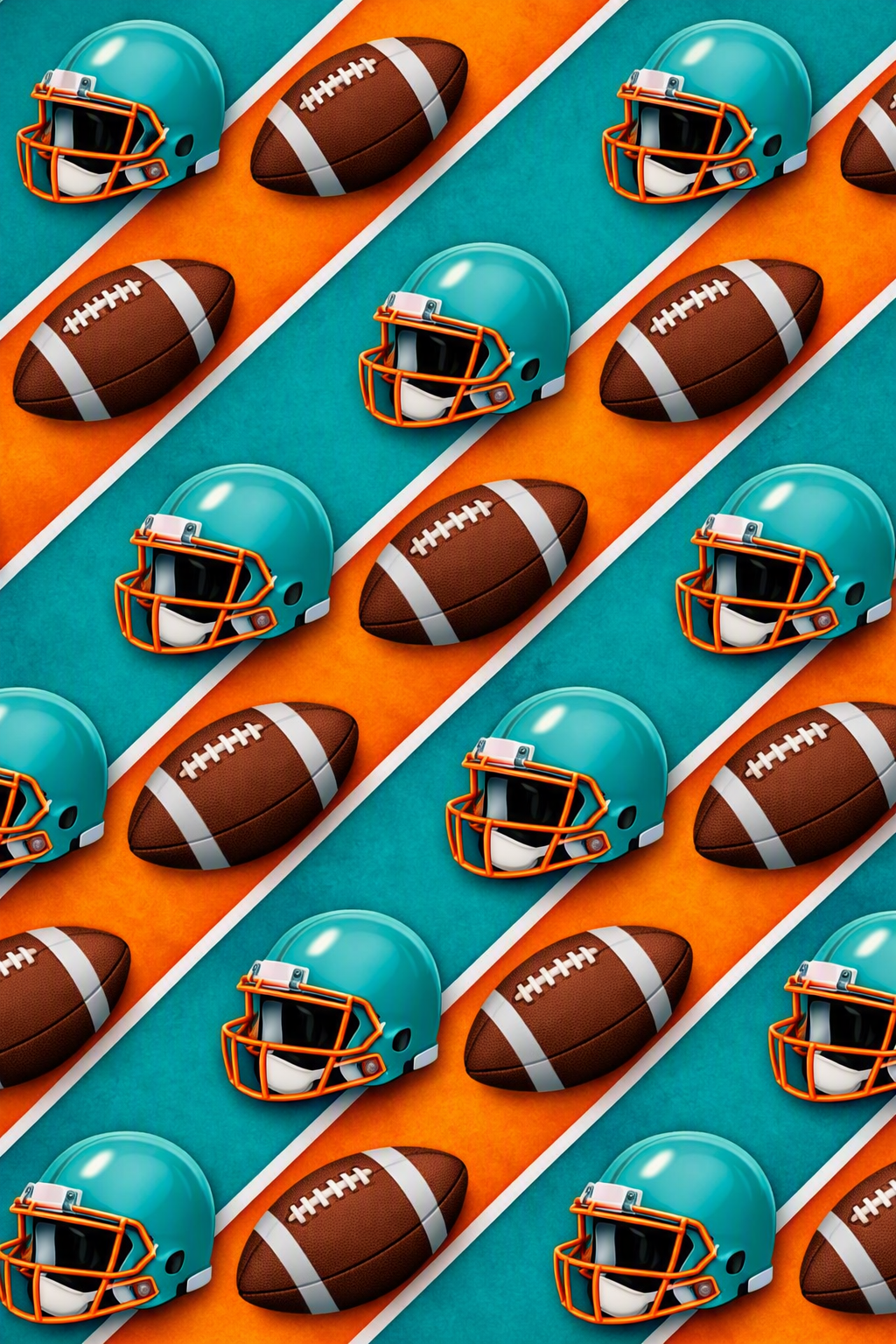 Turquoise & Orange Gift Wrap